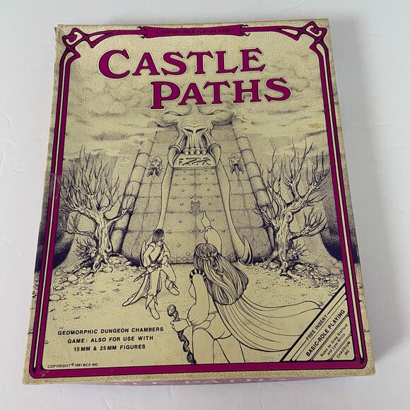 Castle Paths Dungeons & Dragons D&D Role Playing RPG 1981 BCS Inc - Picture 1 of 16